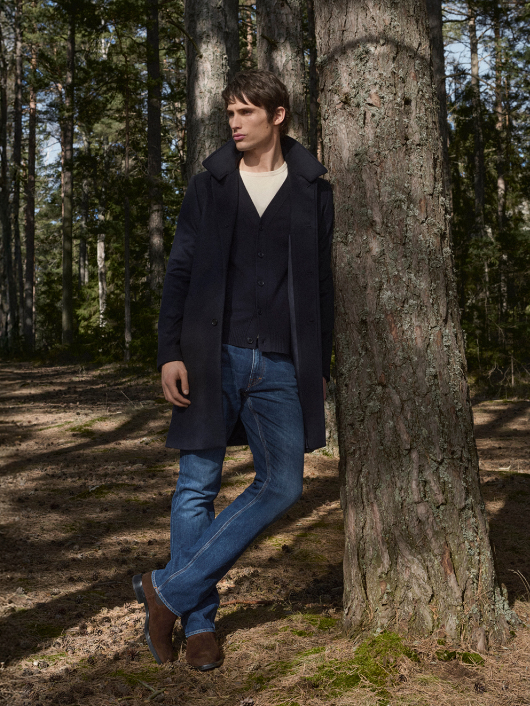 man in Aleric coat